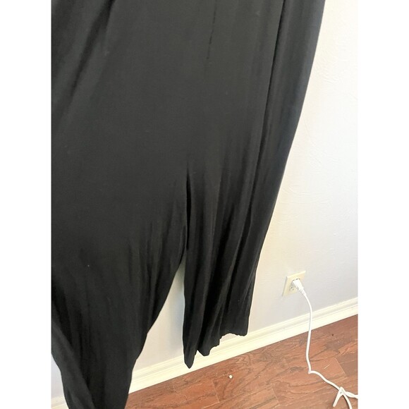 Moulinette Soeurs Anthropologie Molly Black Wide Leg Jersey Jumpsuit size M - Picture 7 of 13